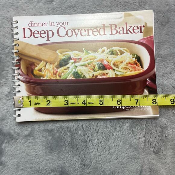Pampered Chef Cookbook Dinner in Your Deep Covered Baker Spiralbound 6"x8" 2011‎ - Picture 8 of 9